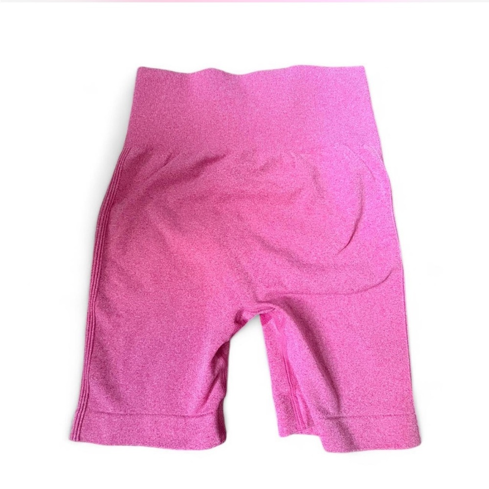 Pink High-Waisted Biker Shorts